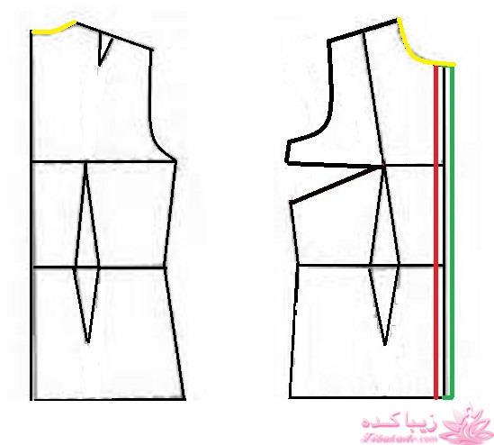 آموزش دوخت لباس مجلسی