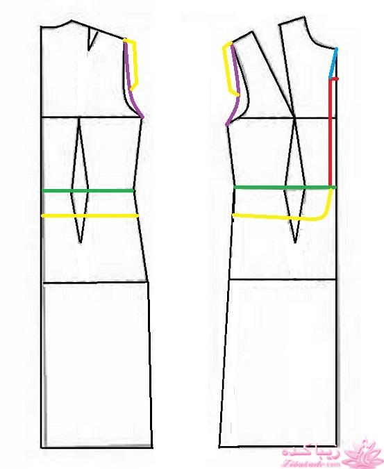 آموزش دوخت لباس مجلسی