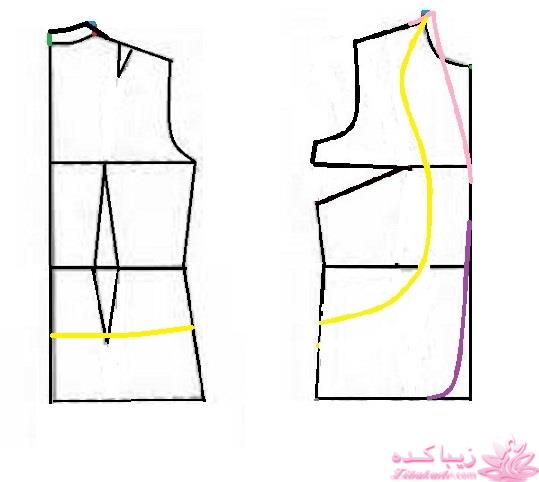 آموزش دوخت لباس مجلسی