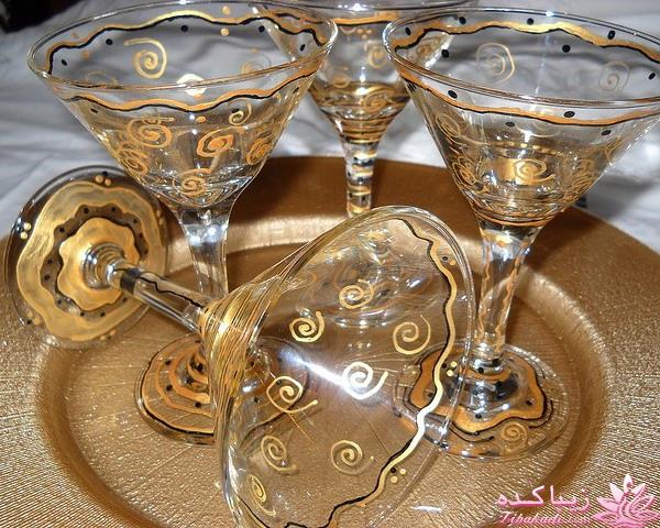 نقاشی و تزیین روی جام مناسب ظرف های هفت سین