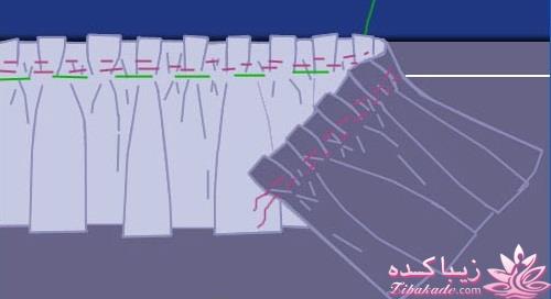 آموزش دوخت لباس مجلسی