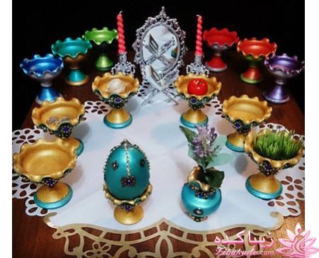 انواع مدل های ظروف هفت سین برای سال جدید