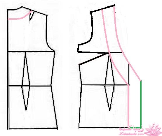 آموزش دوخت لباس مجلسی