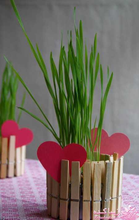 ایده ای زیبا برای سبزه ی سفره هفت سین