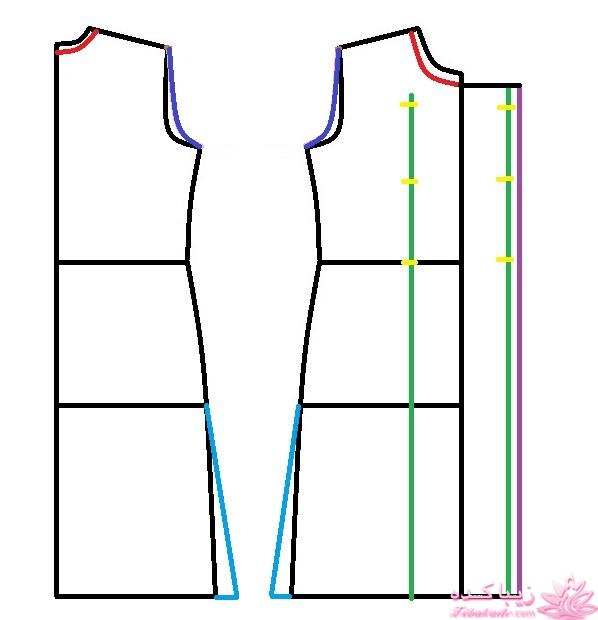 آموزش دوخت مانتو