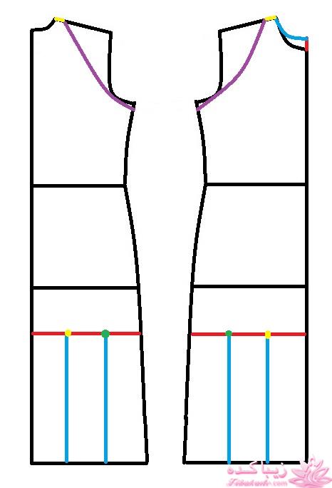 آموزش دوخت لباس مجلسی