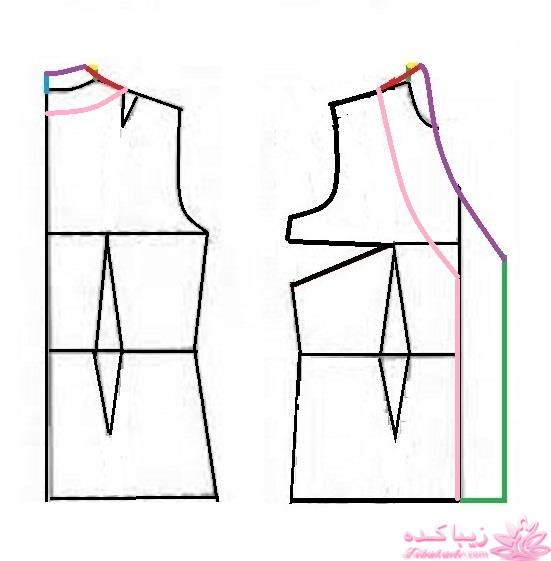 آموزش دوخت لباس مجلسی