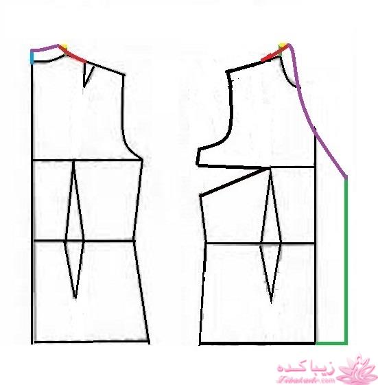 آموزش دوخت لباس مجلسی