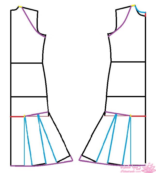 آموزش دوخت لباس مجلسی
