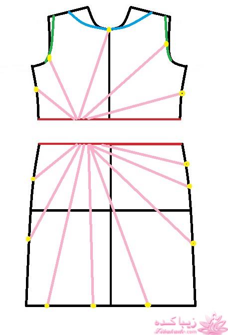 آموزش دوخت لباس مجلسی