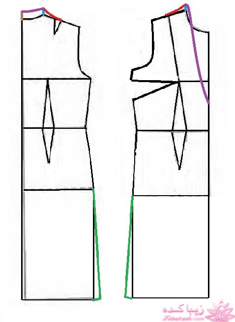 آموزش دوخت لباس مجلسی