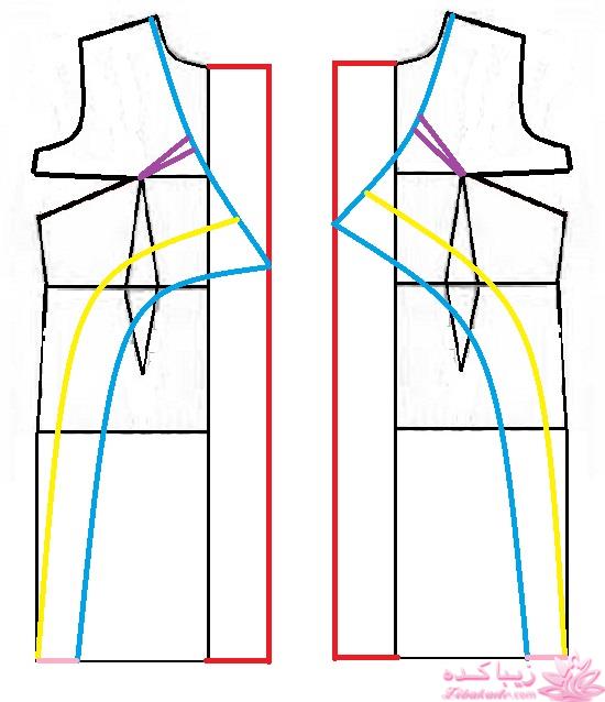 آموزش دوخت لباس مجلسی