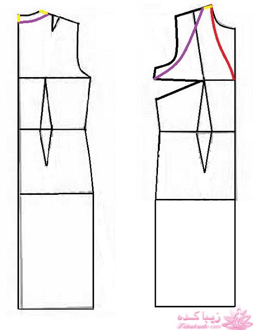 آموزش دوخت لباس مجلسی