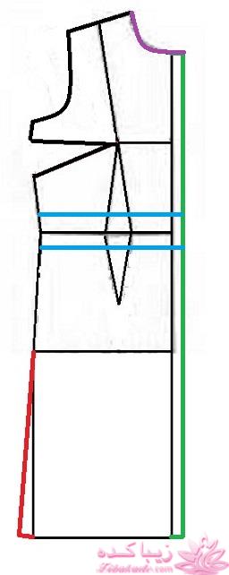 آموزش دوخت مانتو