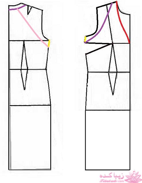 آموزش دوخت لباس مجلسی