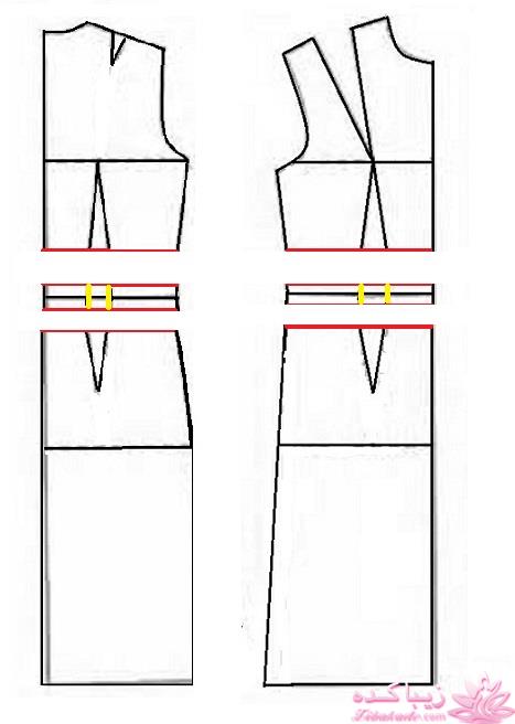 آموزش دوخت لباس مجلسی