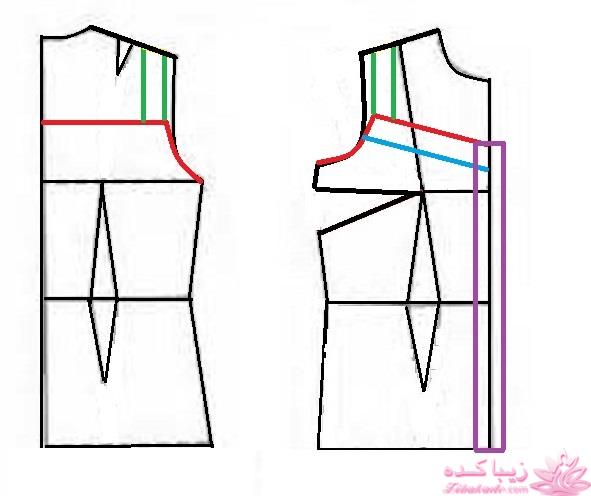 آموزش دوخت لباس مجلسی