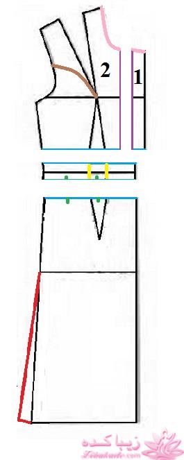 آموزش دوخت لباس مجلسی