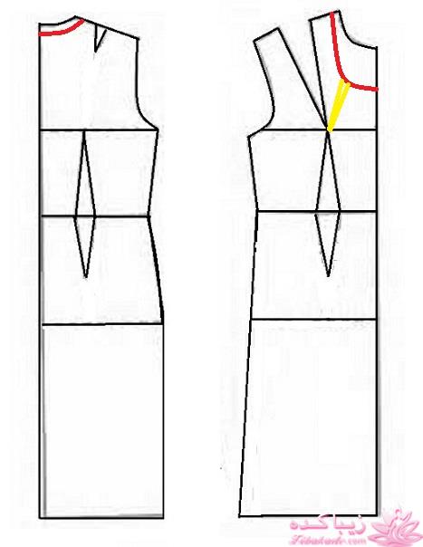 آموزش دوخت لباس مجلسی