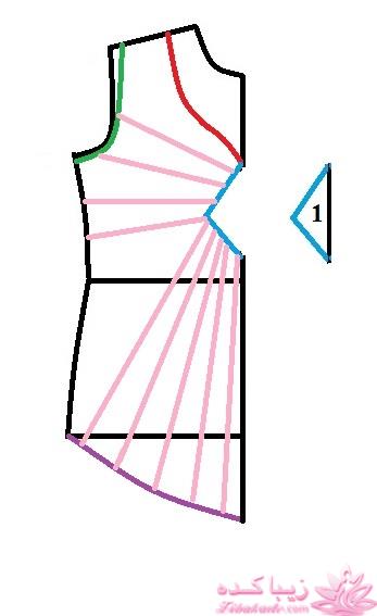 آموزش دوخت لباس مجلسی