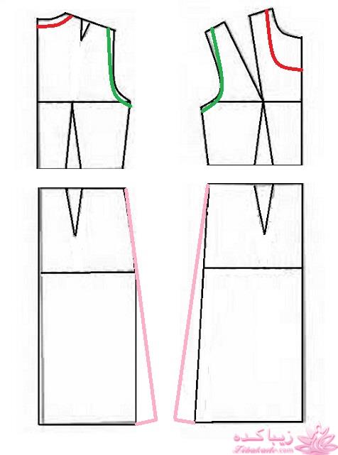 آموزش دوخت لباس مجلسی