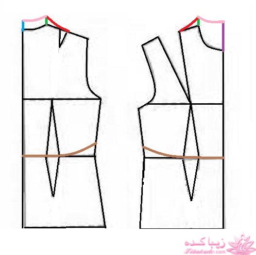 آموزش دوخت لباس مجلسی