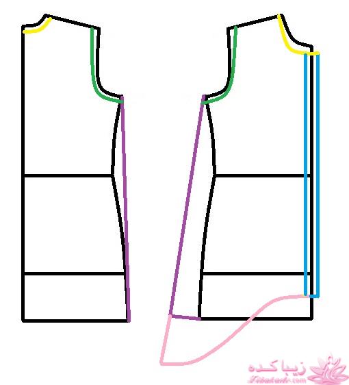 آموزش دوخت لباس مجلسی