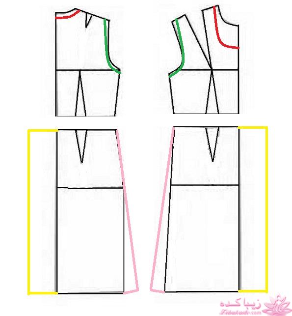 آموزش دوخت لباس مجلسی