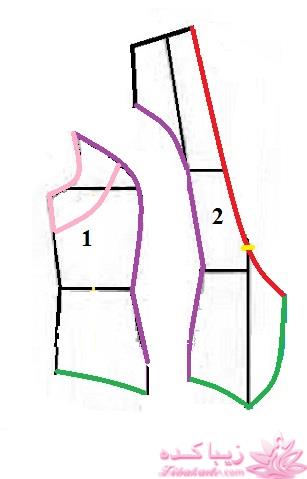 آموزش دوخت لباس مجلسی