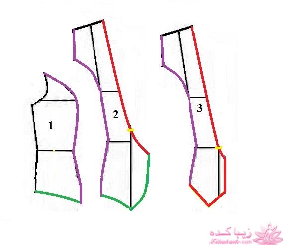 آموزش دوخت لباس مجلسی