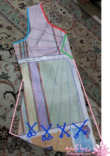 آموزش دوخت لباس مجلسی