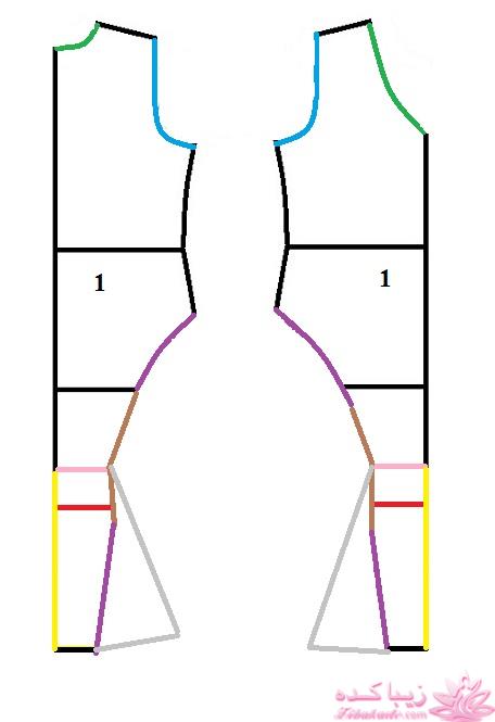آموزش دوخت لباس مجلسی