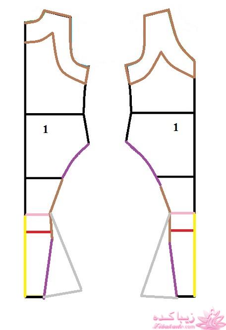 آموزش دوخت لباس مجلسی