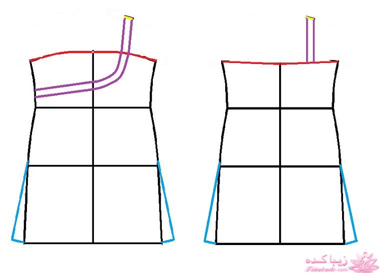 آموزش دوخت لباس مجلسی