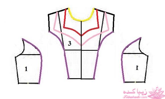 آموزش دوخت لباس مجلسی