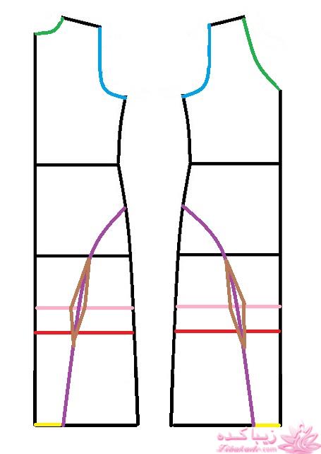 آموزش دوخت لباس مجلسی