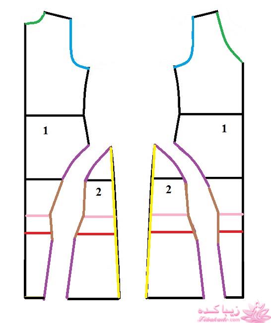 آموزش دوخت لباس مجلسی