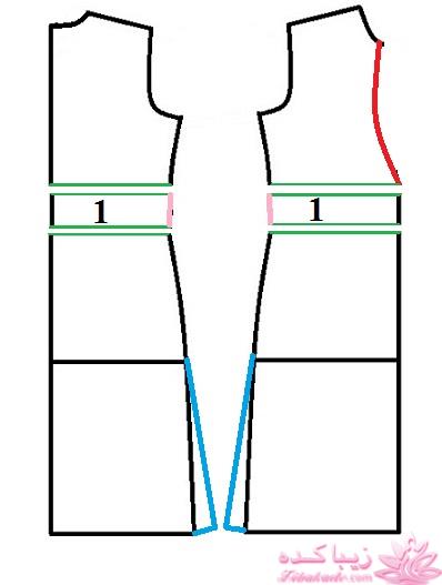 آموزش دوخت لباس مجلسی