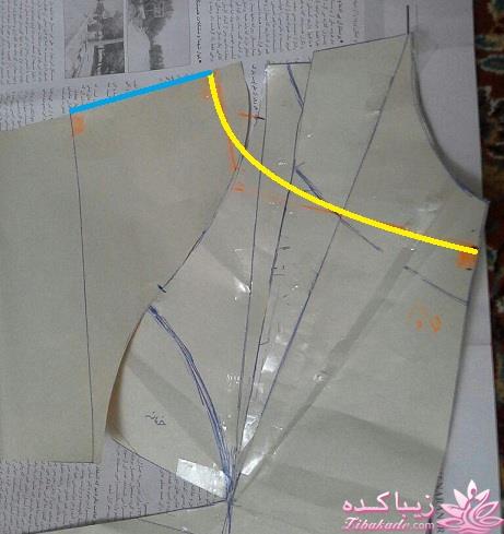 آموزش دوخت لباس مجلسی