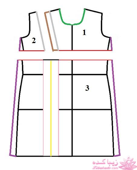 آموزش دوخت لباس مجلسی