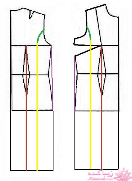 آموزش دوخت لباس مجلسی