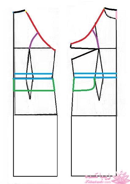 آموزش دوخت لباس مجلسی