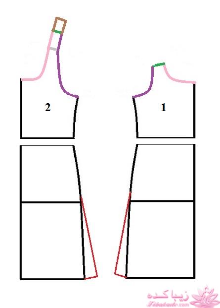 آموزش دوخت لباس مجلسی