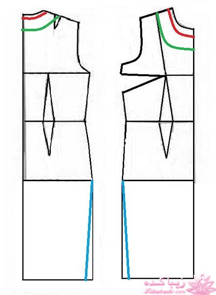 آموزش دوخت لباس مجلسی