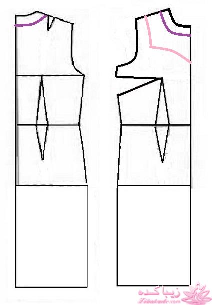 آموزش دوخت لباس مجلسی