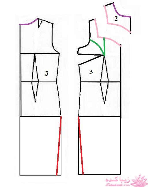 آموزش دوخت لباس مجلسی