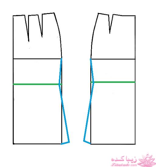 آموزش دوخت لباس مجلسی