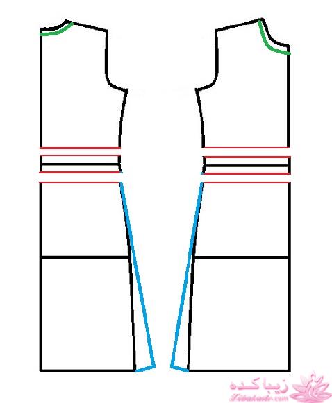 آموزش دوخت لباس مجلسی