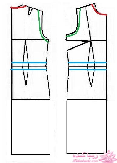 آموزش دوخت لباس مجلسی