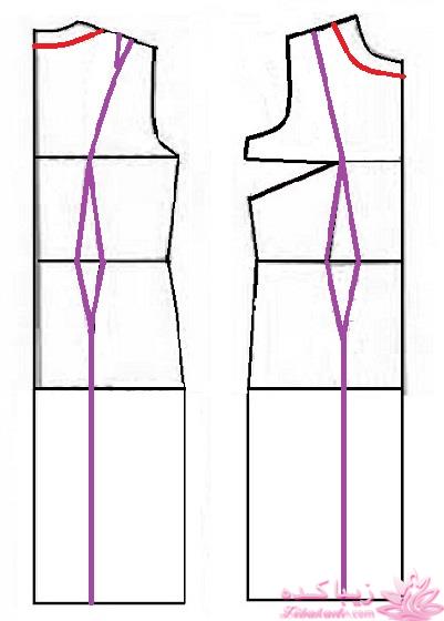 آموزش دوخت لباس مجلسی